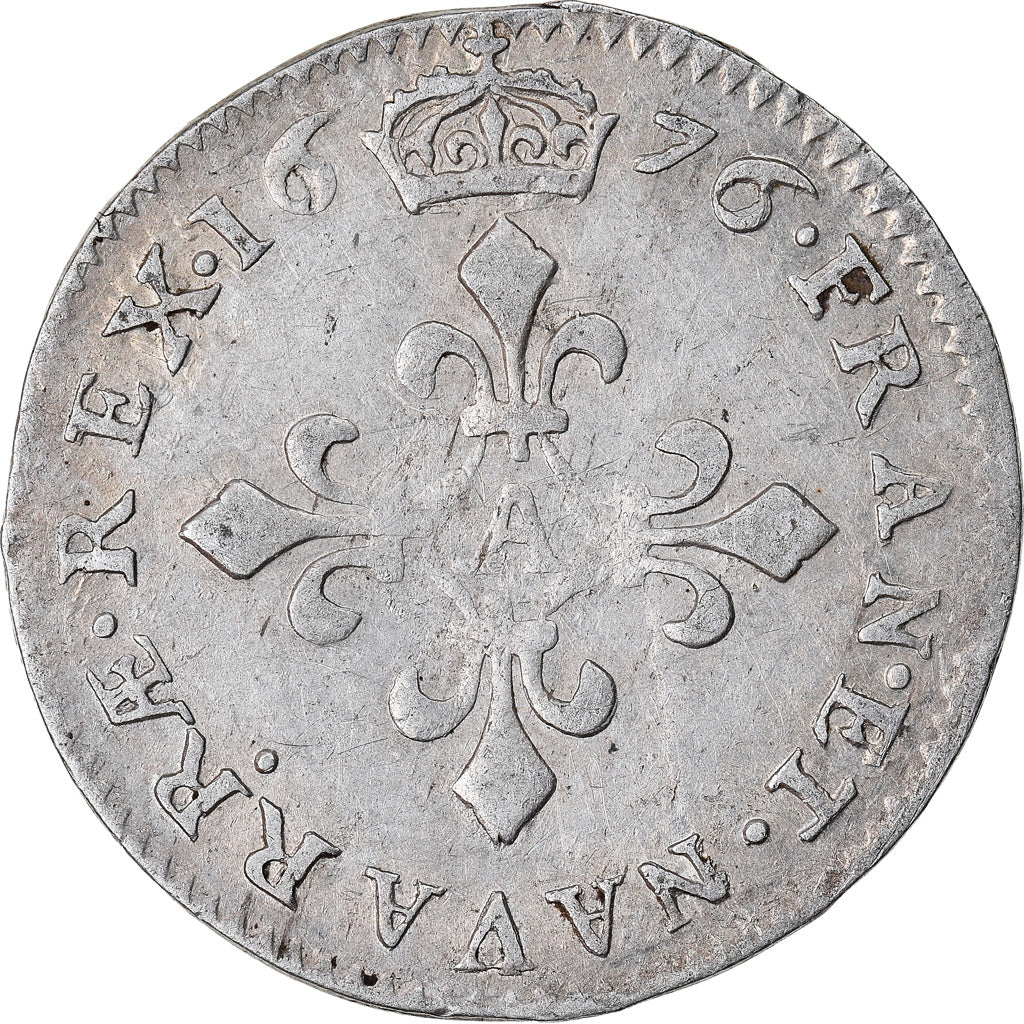 Münze, Frankreich, Louis XIV, 4 Sols dits « des Traitants », 4 Sols, 1676