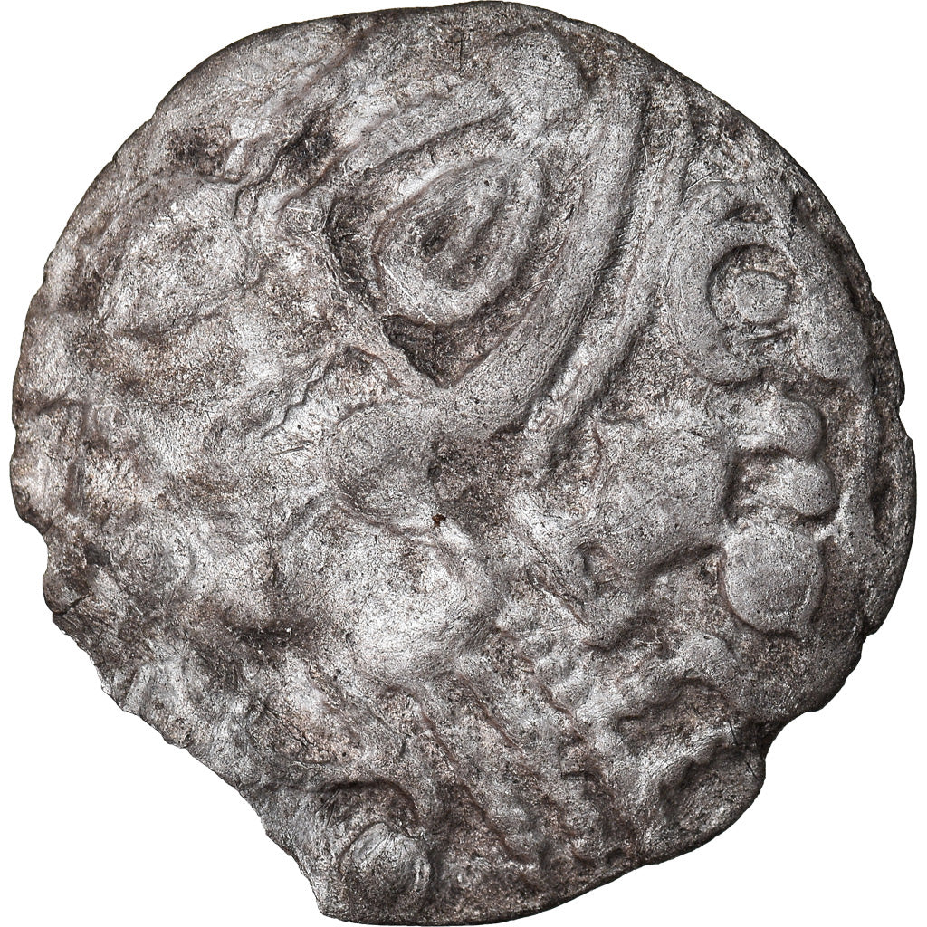 Coin, Ambiani, Quinarius, EF(40-45), Silver, Delestrée:343