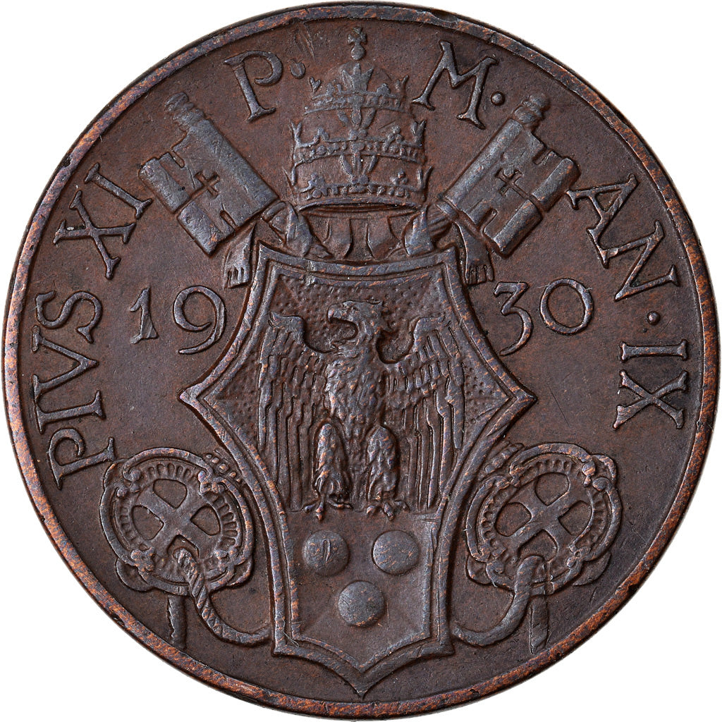 Moneta, CITTÀ DEL VATICANO, Pius XI, 10 Centesimi, 1930, Roma, SPL-, Bronzo