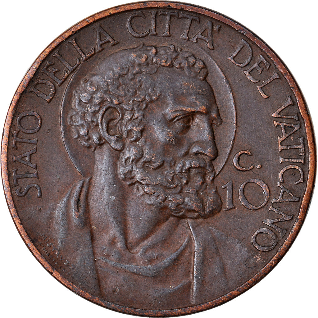 Moneta, CITTÀ DEL VATICANO, Pius XI, 10 Centesimi, 1930, Roma, SPL-, Bronzo