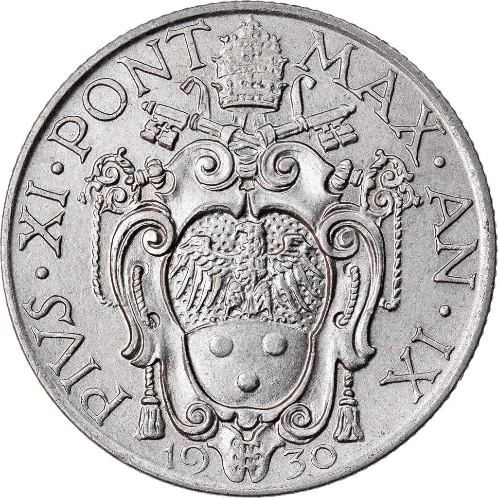 Moneta, CITTÀ DEL VATICANO, Pius XI, Lira, 1930, Roma, SPL, Nichel, KM:5