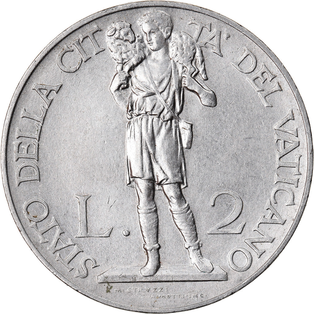Münze, Vatikanstadt, Pius XI, 2 Lire, 1930, Roma, VZ+, Nickel, KM:6