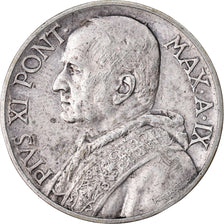 Coin, VATICAN CITY, Pius XI, 10 Lire, 1930, Roma, AU(50-53), Silver, KM:8