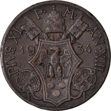 Monnaie, Cité du Vatican, Pius XI, 10 Centesimi, 1934, Roma, TTB, Bronze, KM:2