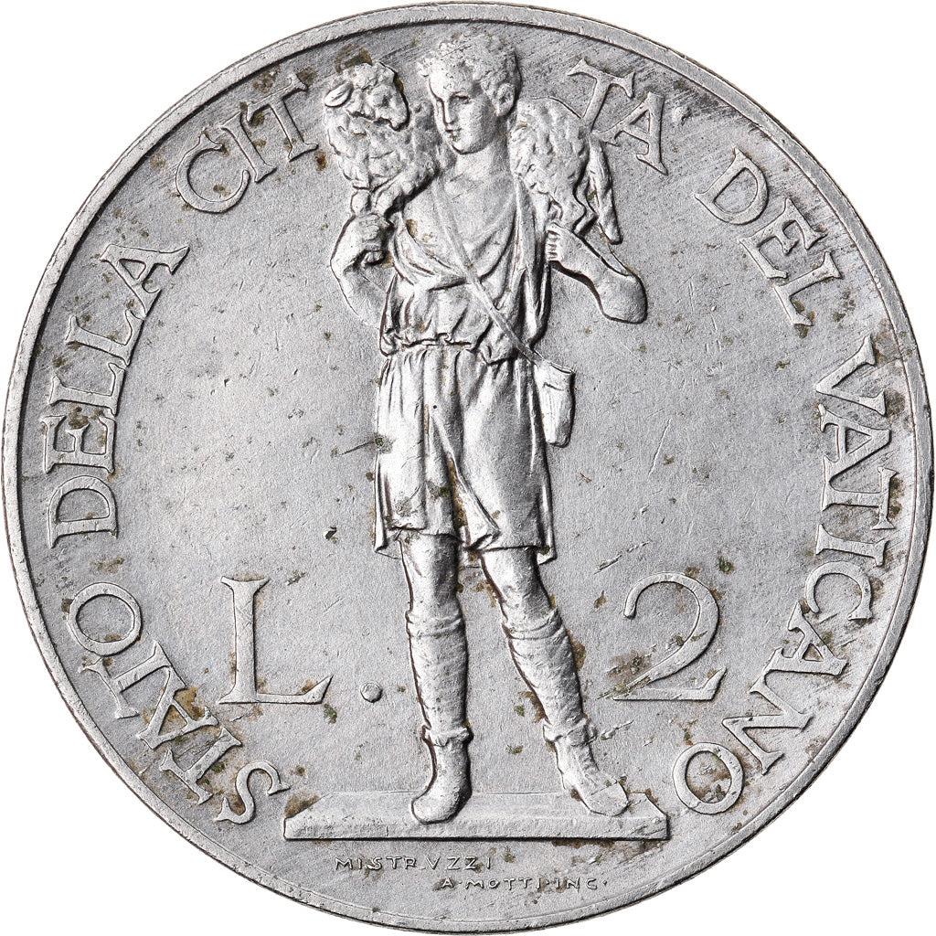 Moeda, CIDADE DO VATICANO, Pius XI, 2 Lire, 1934, EF(40-45), Níquel, KM:6