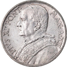 Coin, VATICAN CITY, Pius XI, 5 Lire, 1934, Roma, AU(55-58), Silver, KM:7