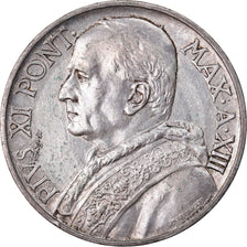 Coin, VATICAN CITY, Pius XI, 10 Lire, 1934, Rome, AU(55-58), Silver, KM:8