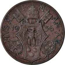 Monnaie, Cité du Vatican, Pius XI, 10 Centesimi, 1936, Roma, TTB+, Bronze, KM:2
