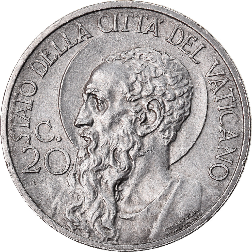 Monnaie, Cité du Vatican, Pius XI, 20 Centesimi, 1932, Rome, TTB+, Nickel, KM:3