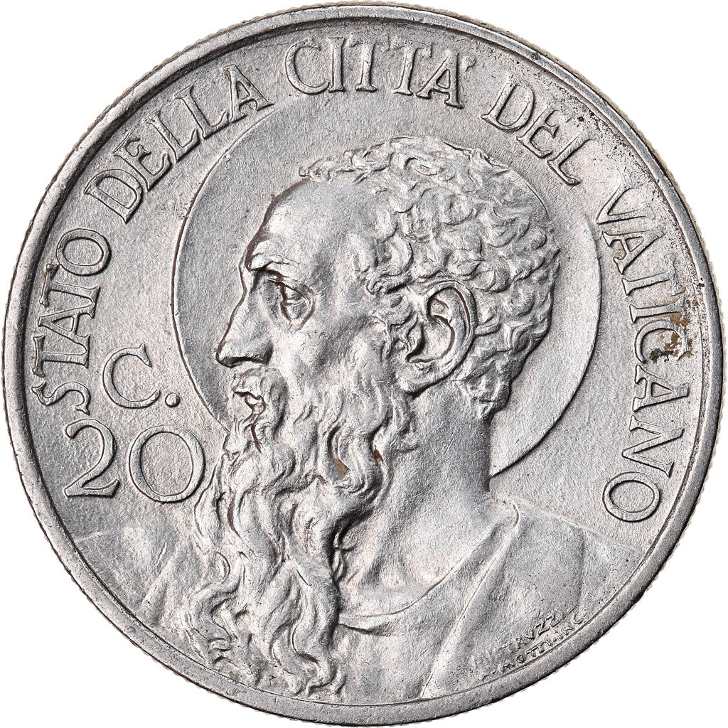 Monnaie, Cité du Vatican, Pius XI, 20 Centesimi, 1936, Roma, SUP+, Nickel, KM:3