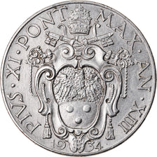 Monnaie, Cité du Vatican, Pius XI, 2 Lire, 1934, TTB+, Nickel, KM:6
