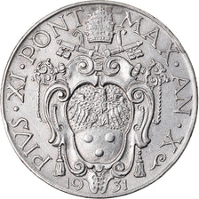VATICAN CITY, Pius XI, Lira, 1931, Roma, EF(40-45), Nickel, KM:5