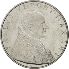 Münze, Vatikanstadt, Paul VI, 50 Lire, 1963, UNZ, Stainless Steel, KM:81.1