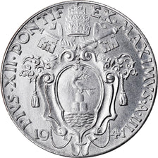 VATICAN CITY, 20 Centesimi, 1941, KM #24a, MS(63), Stainless Steel, 4.20
