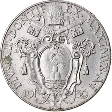 Moneda, CIUDAD DEL VATICANO, Pius XII, Lira, 1939, Roma, EBC, Níquel, KM:26