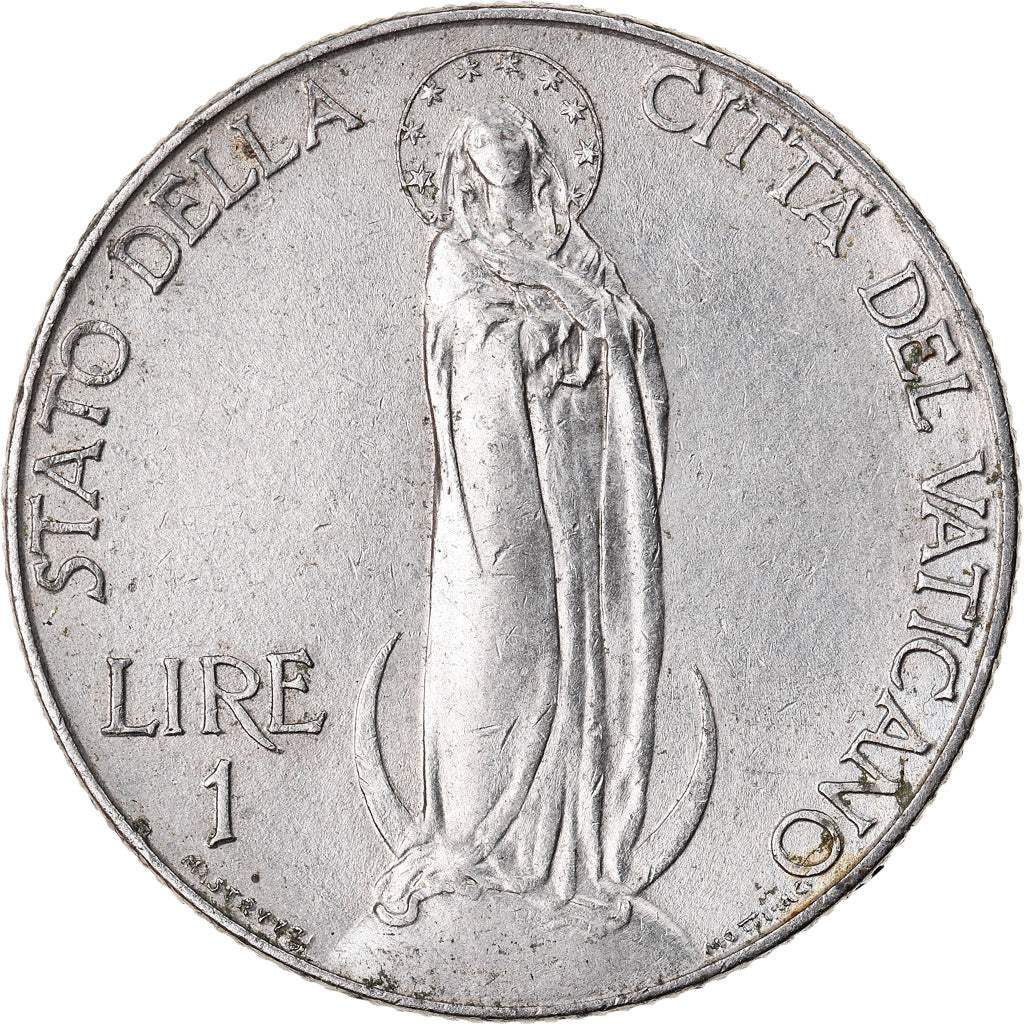 Moneda, CIUDAD DEL VATICANO, Pius XII, Lira, 1939, Roma, EBC, Níquel, KM:26