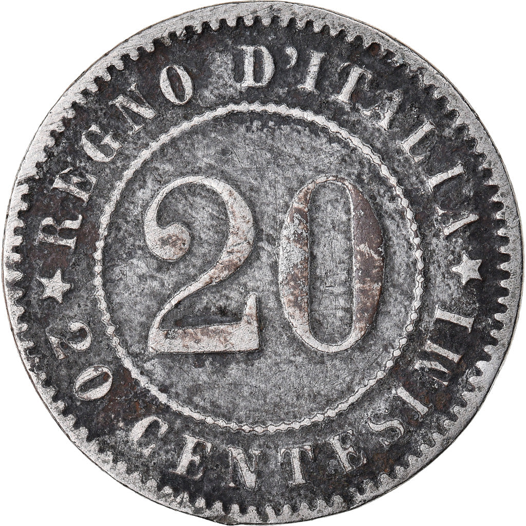 Moneda, Italia, Umberto I, 20 Centesimi, 1894, Berlin, BC+, Cobre - níquel