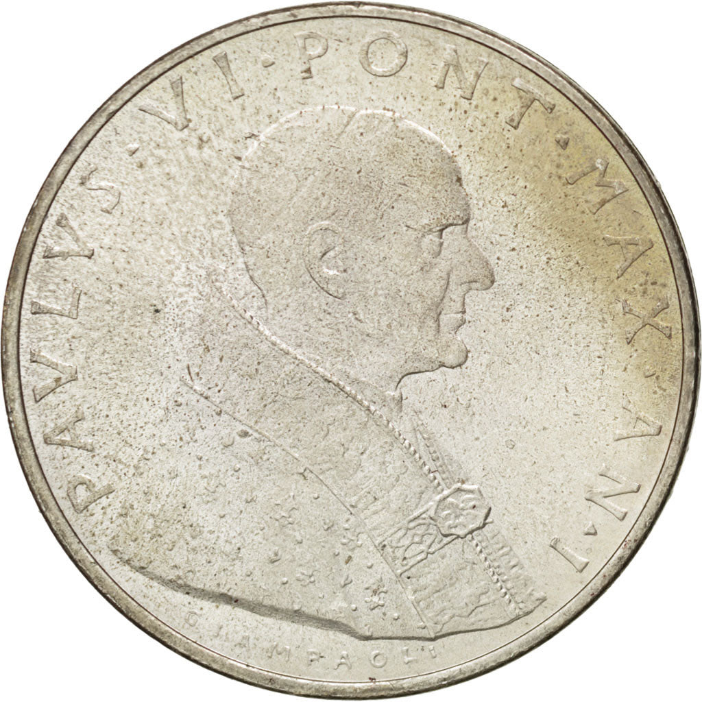 Coin, VATICAN CITY, Paul VI, 500 Lire, 1963, MS(63), Silver, KM:83.1