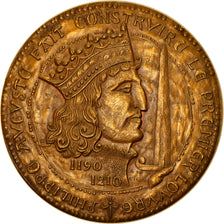 France, Medal, Philippe Auguste fait construire le premier Louvre, History