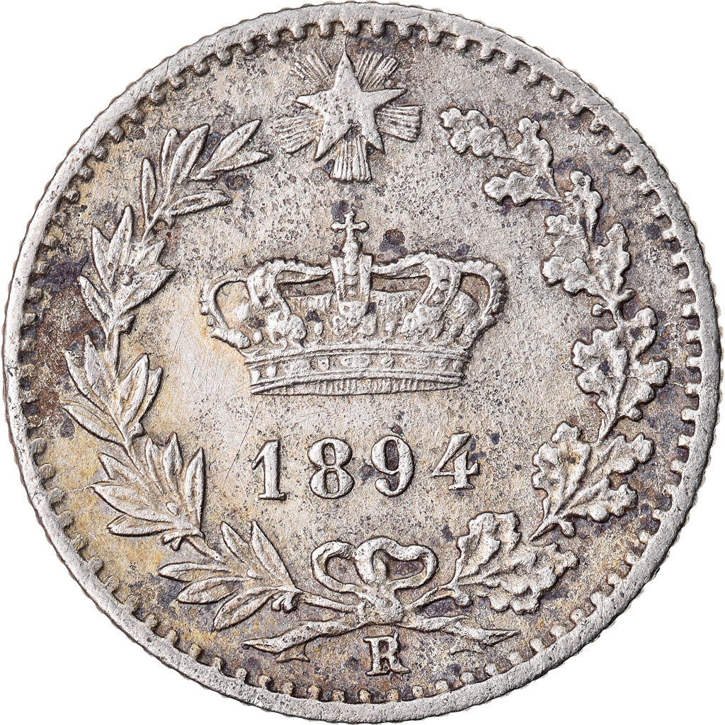 Coin, Italy, Umberto I, 20 Centesimi, 1894, Rome, EF(40-45), Copper-nickel
