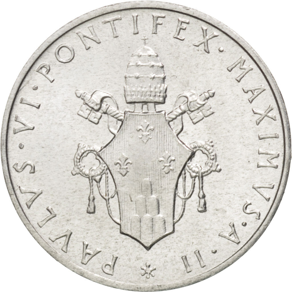 VATICAN CITY, Lira, 1964, KM #76.2, MS(63), Aluminum, 17, 0.62