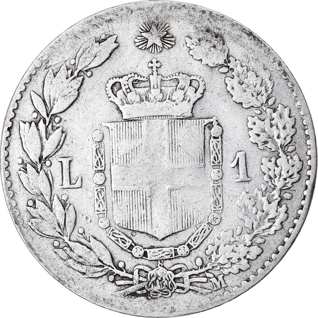 Monnaie, Italie, Umberto I, Lira, 1887, Milan, TB, Argent, KM:24.2