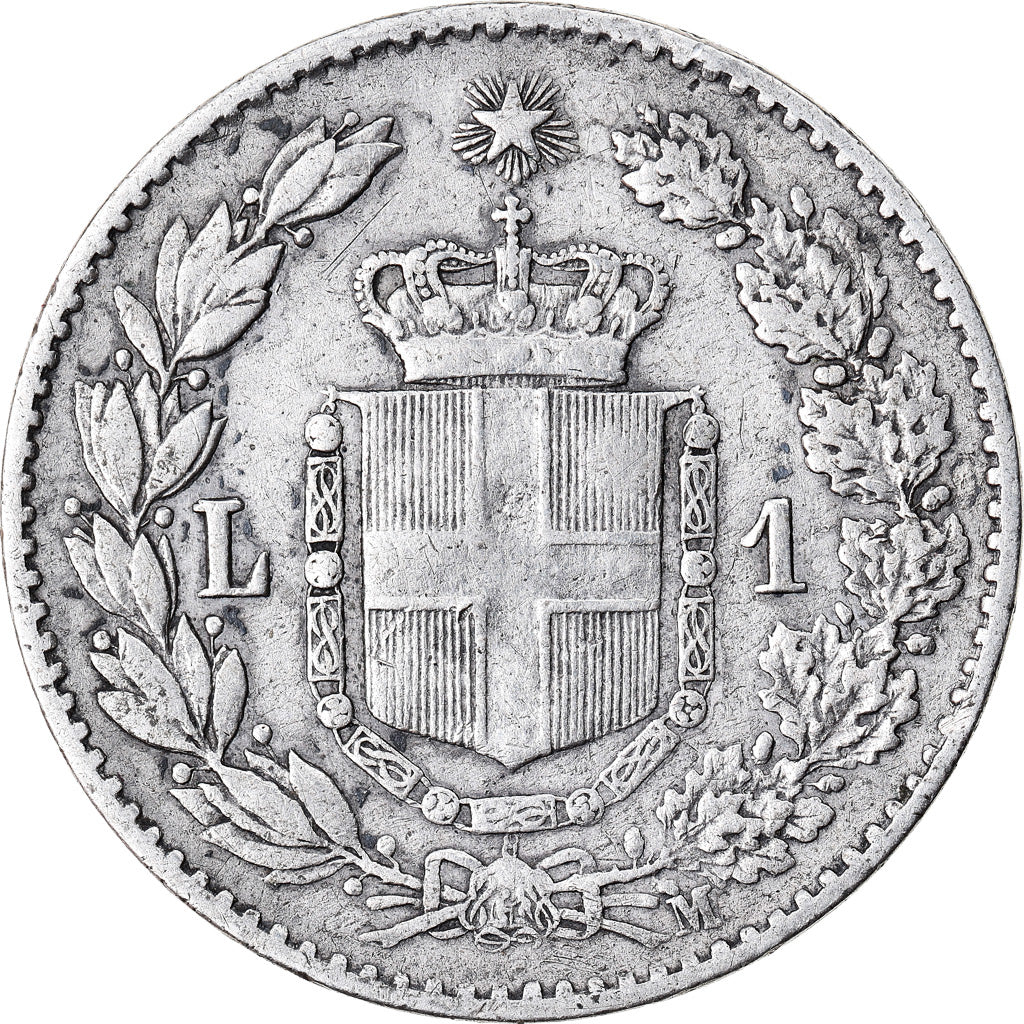Monnaie, Italie, Umberto I, Lira, 1887, Milan, TB+, Argent, KM:24.2
