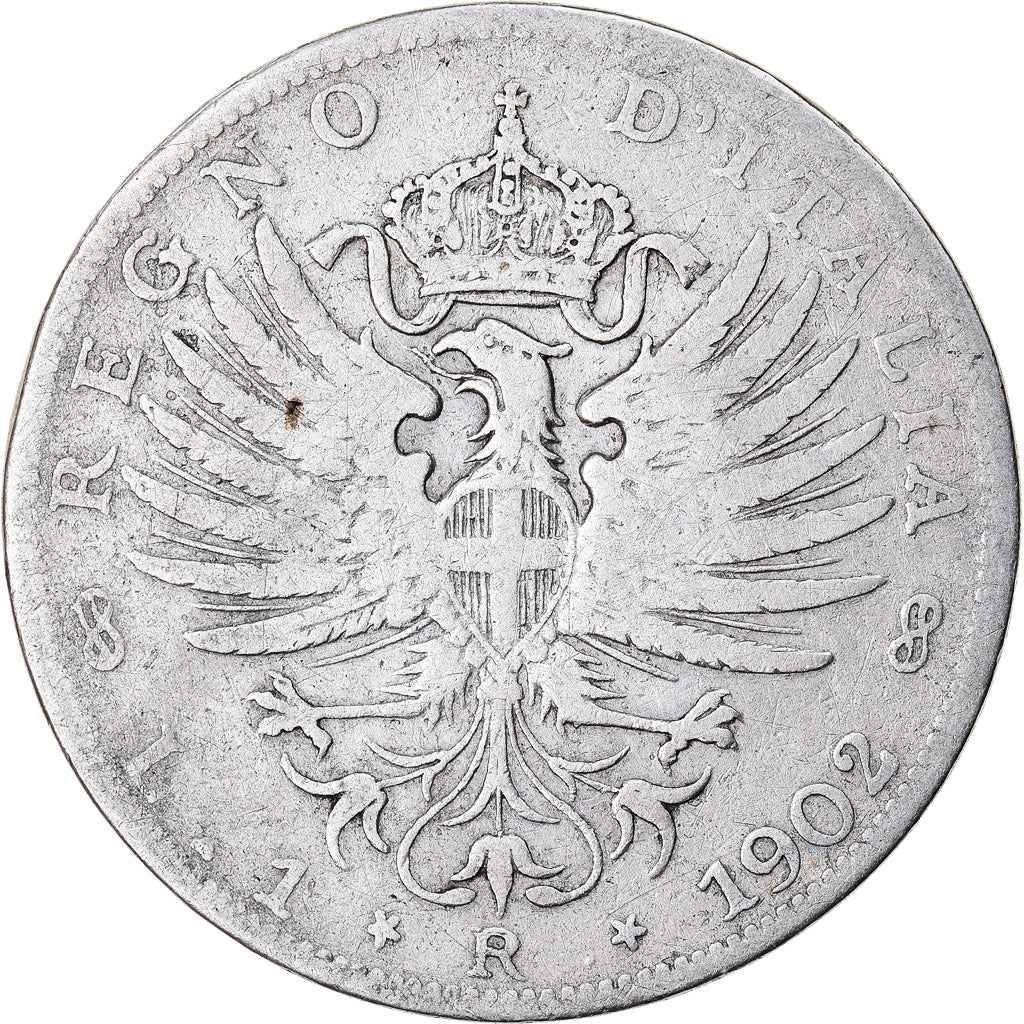 Münze, Italien, Vittorio Emanuele III, Lira, 1902, Rome, S, Silber, KM:32
