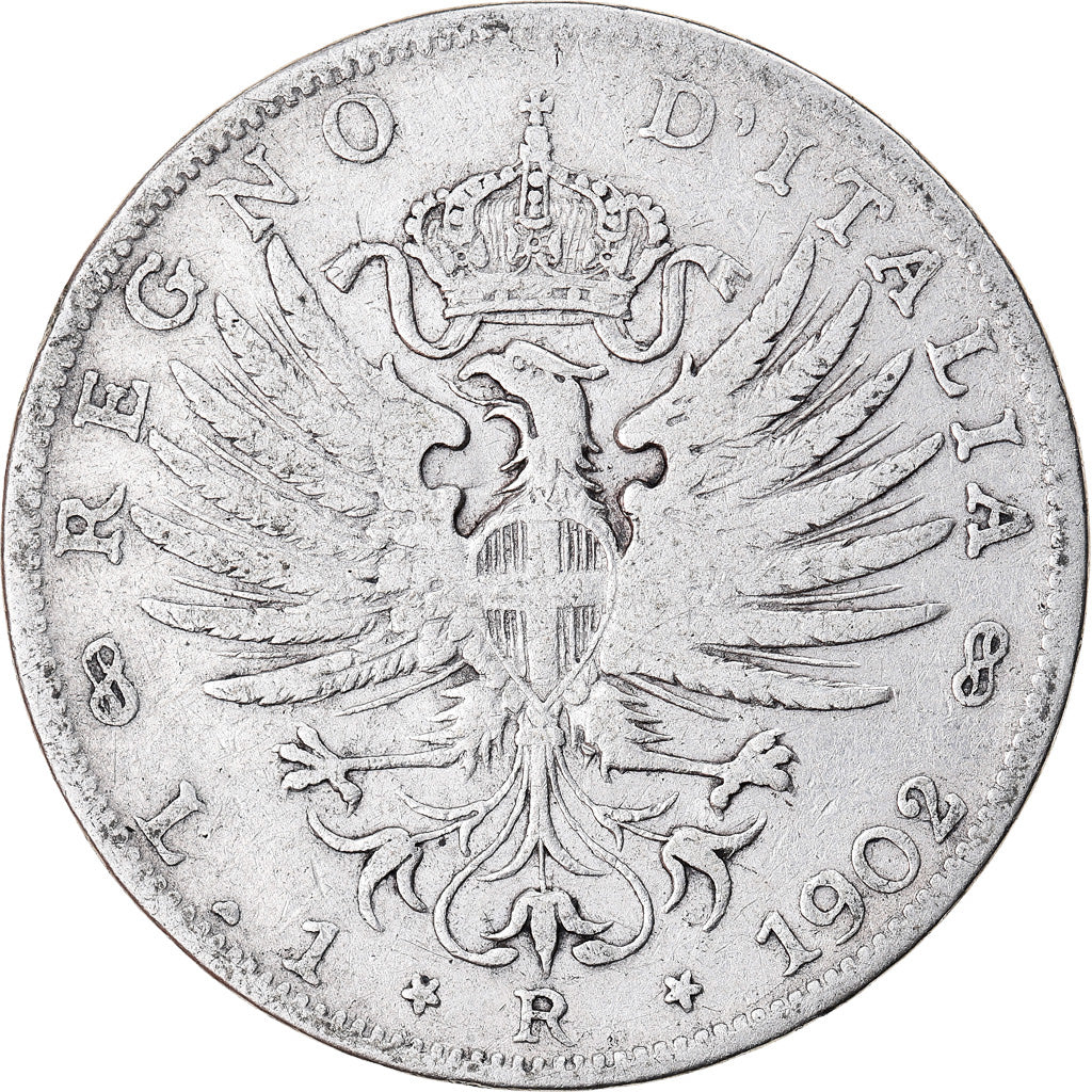 Münze, Italien, Vittorio Emanuele III, Lira, 1902, Rome, S, Silber, KM:32