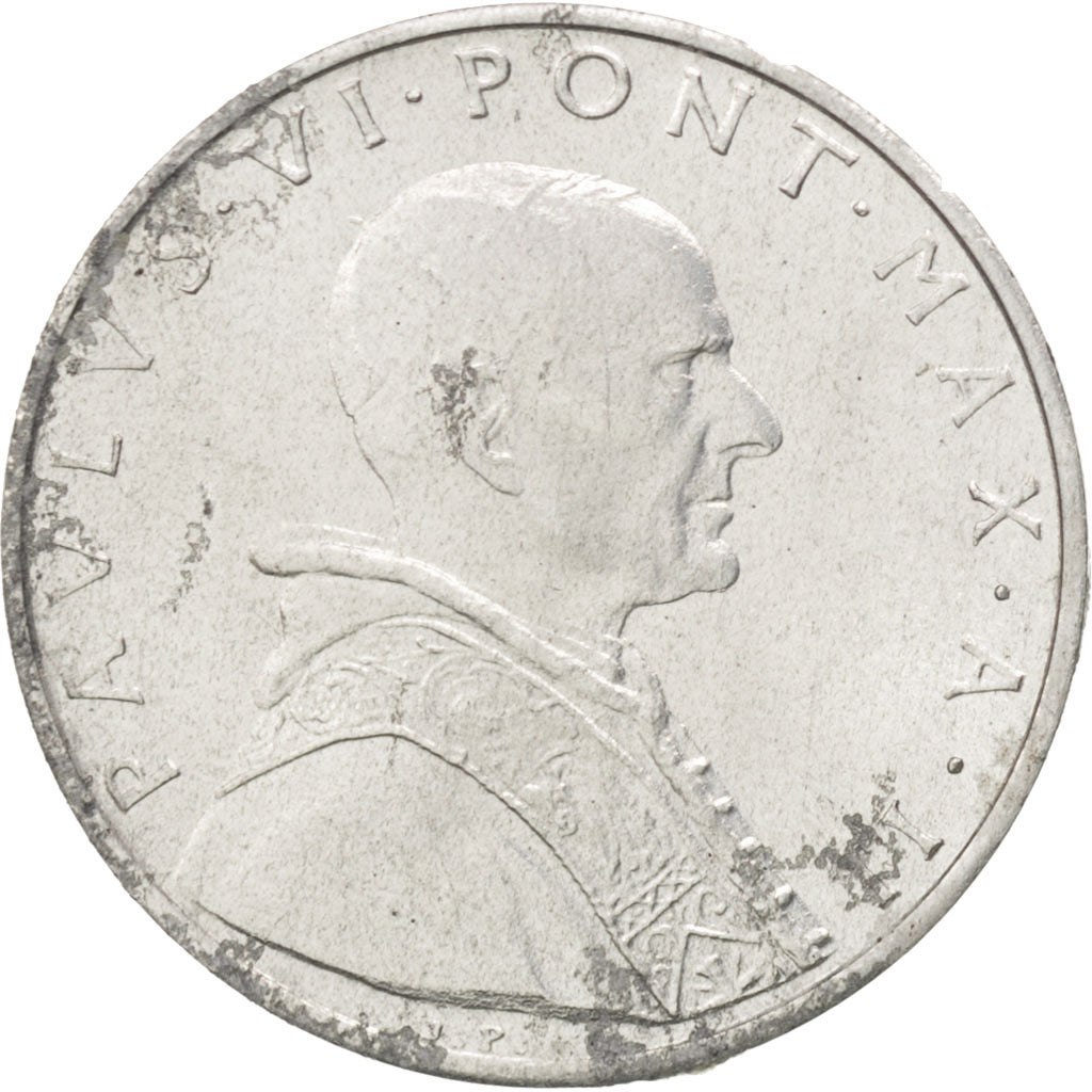 VATICAN CITY, 5 Lire, 1964, KM #78.2, MS(63), Aluminum, 20, 0.98