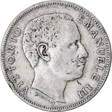 Monnaie, Italie, Vittorio Emanuele III, Lira, 1902, Rome, TB+, Argent, KM:32