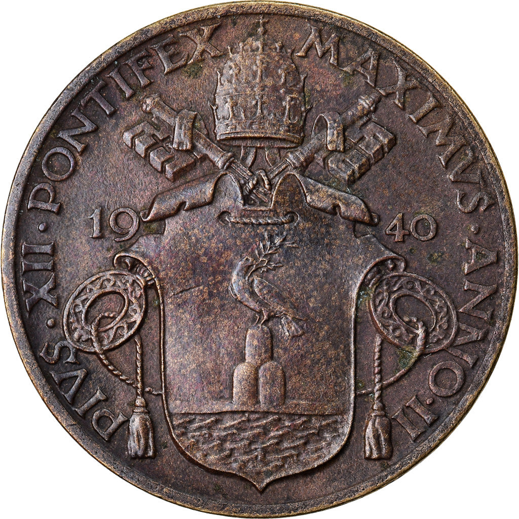 Moneta, CITTÀ DEL VATICANO, Pius XII, 10 Centesimi, 1940, Roma, SPL-