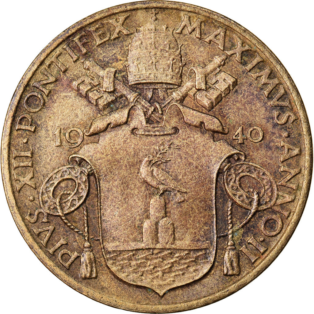Monnaie, Cité du Vatican, Pius XII, 10 Centesimi, 1940, Roma, SUP