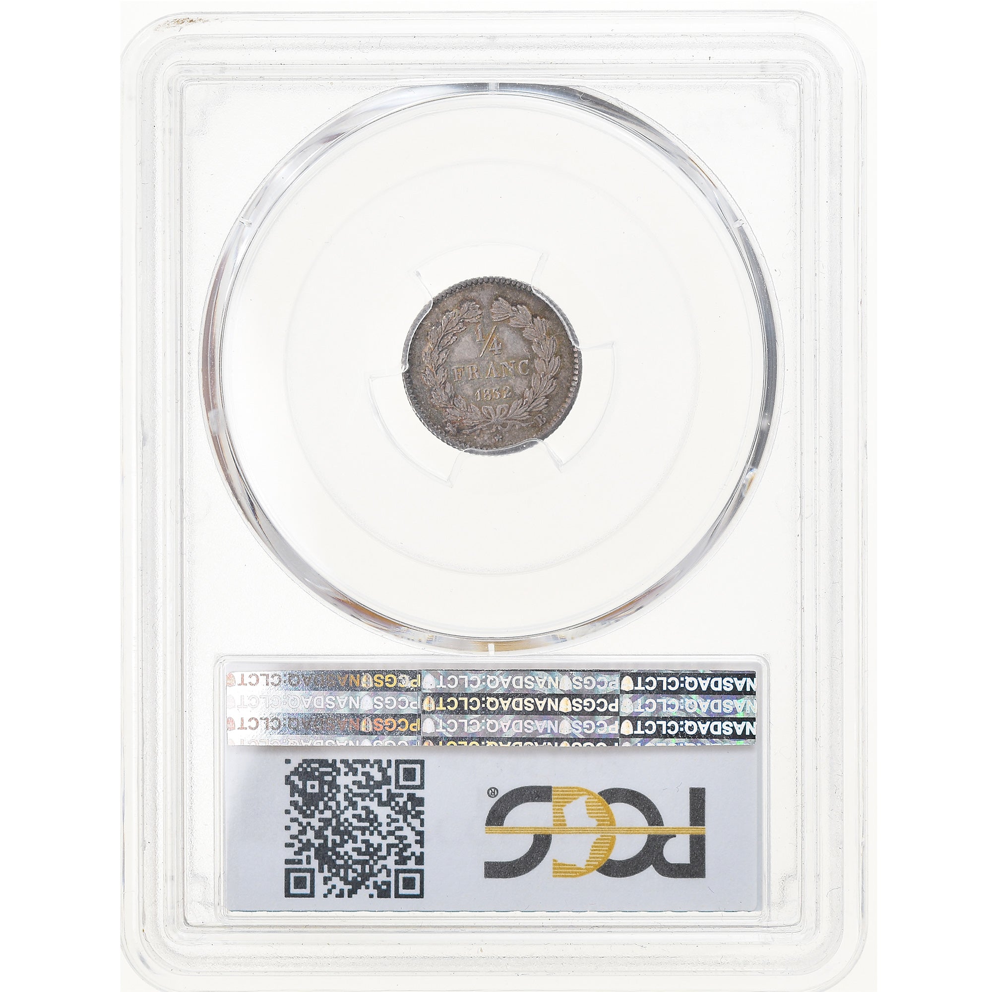 Münze, Frankreich, Louis-Philippe, 1/4 Franc, 1832/31, Rouen, PCGS, MS64, UNZ+