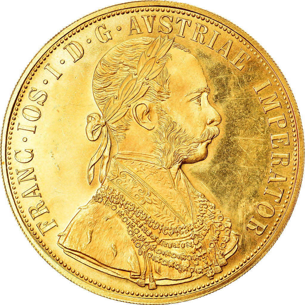 Coin, Austria, Franz Joseph I, 4 Ducat, 1915, Vienne, Official restrike