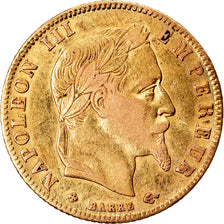 Moeda, França, Napoleon III, Napoléon III, 5 Francs, 1867, Strasbourg