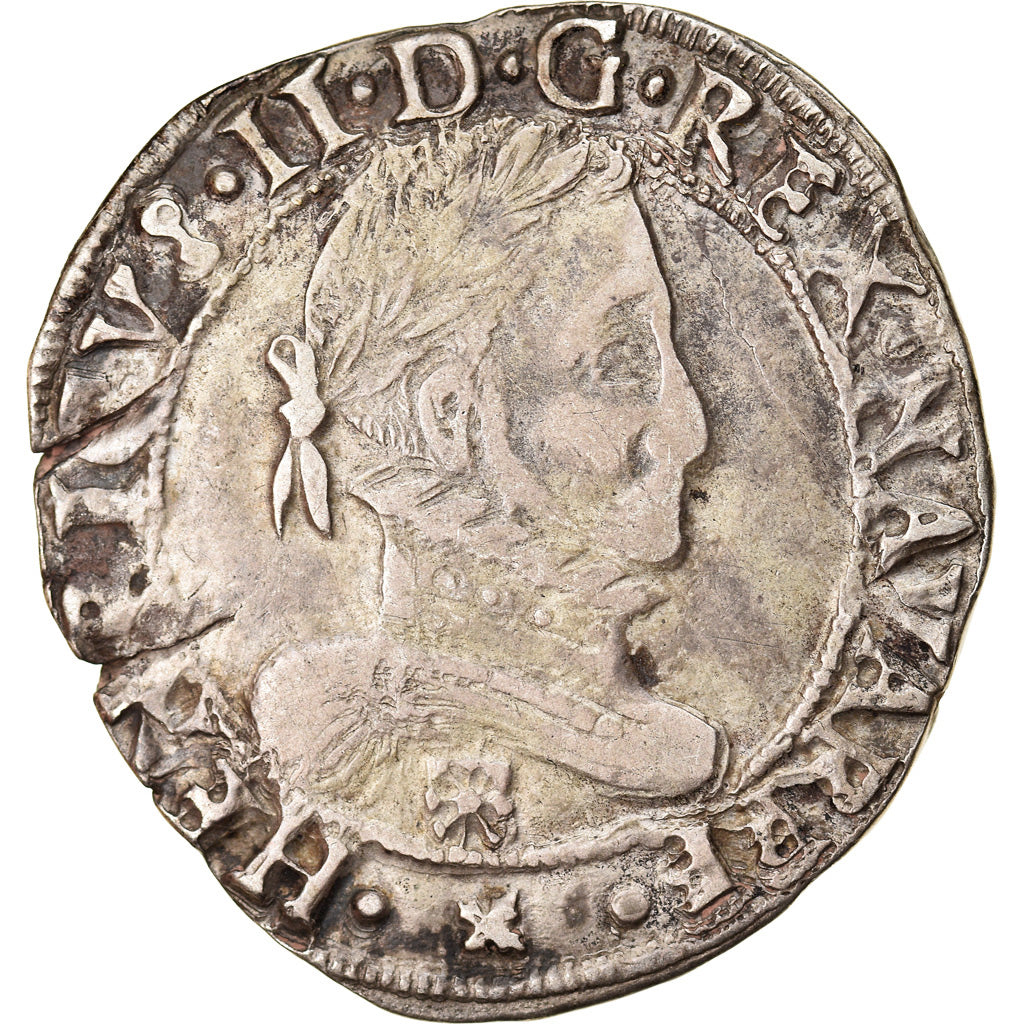 Monnaie, France, NAVARRE, Franc, 1582, Saint Palais, TTB+, Argent