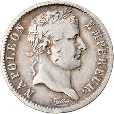 Moneda, Francia, Napoléon I, Franc, 1812, Paris, BC+, Plata, KM:692.1
