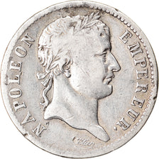 Moneda, Francia, Napoléon I, Franc, 1808, Paris, BC+, Plata, KM:682.1