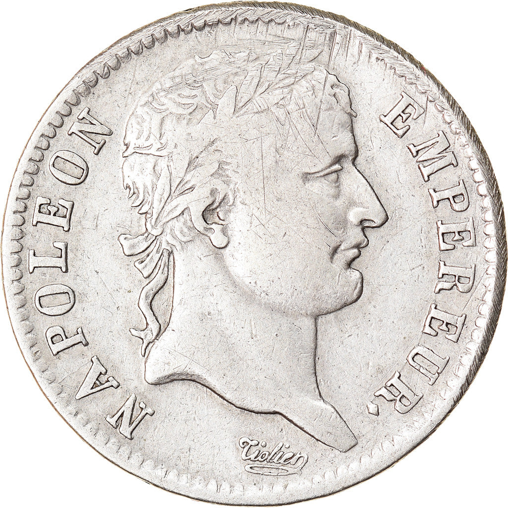 Moneda, Francia, Napoléon I, Franc, 1808, Limoges, BC+, Plata, KM:682.6