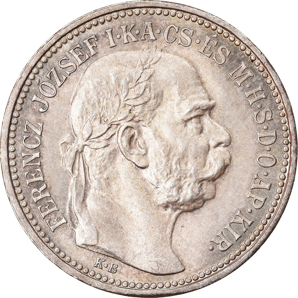 Coin, Hungary, Franz Joseph I, Korona, 1912, MS(63), Silver, KM:492