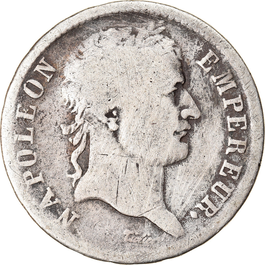 Munten, Frankrijk, Napoléon I, Franc, 1808, Lille, FR+, Zilver, KM:682.14