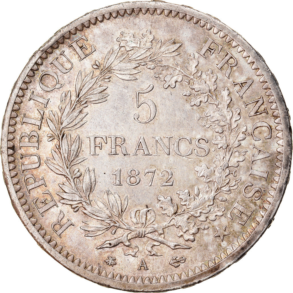 Monnaie, France, Hercule, 5 Francs, 1872, Paris, SUP, Argent, Gadoury:745a