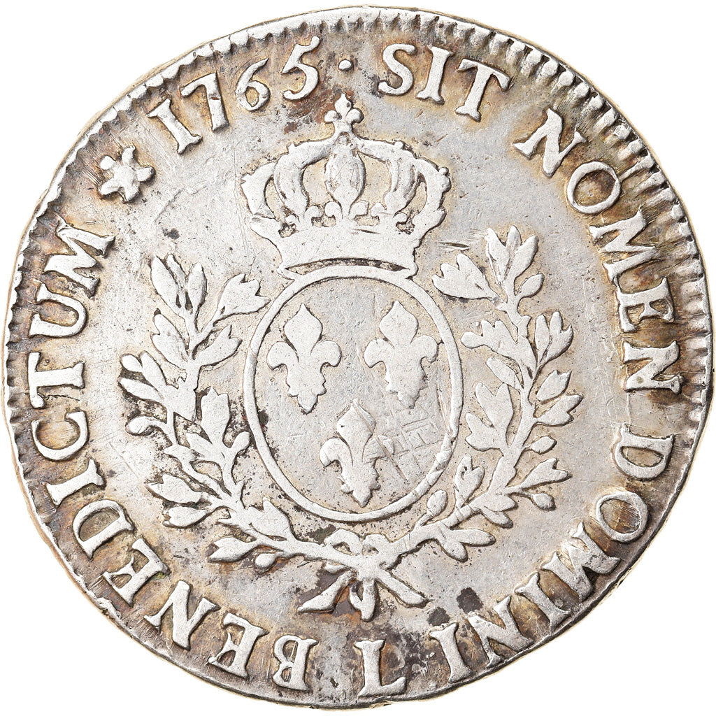 Moneda, Francia, Louis XV, Écu au bandeau, Ecu, 1765, Bayonne, BC+, Plata