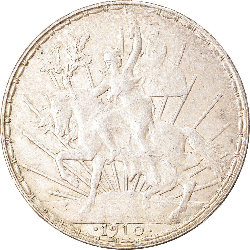 Coin, Mexico, Caballito, Peso, 1910, Mexico City, AU(55-58), Silver, KM:453