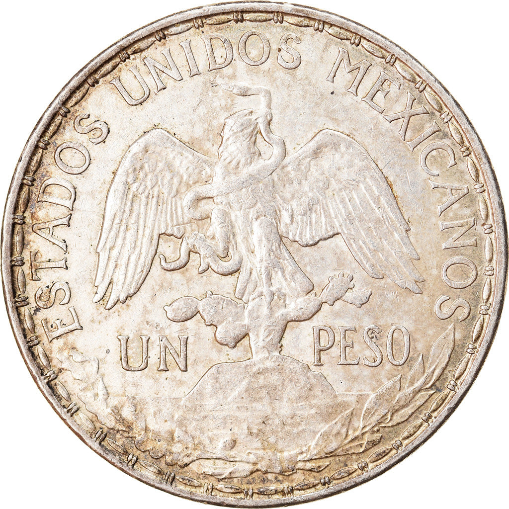 Coin, Mexico, Caballito, Peso, 1910, Mexico City, AU(55-58), Silver, KM:453