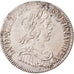 Moneda, Francia, Louis XIV, 1/4 Écu à la mèche courte, 1/4 Ecu, 1645, Paris