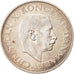 Moneda, Dinamarca, Christian X, 2 Kroner, 1945, Copenhagen, EBC, Plata, KM:836