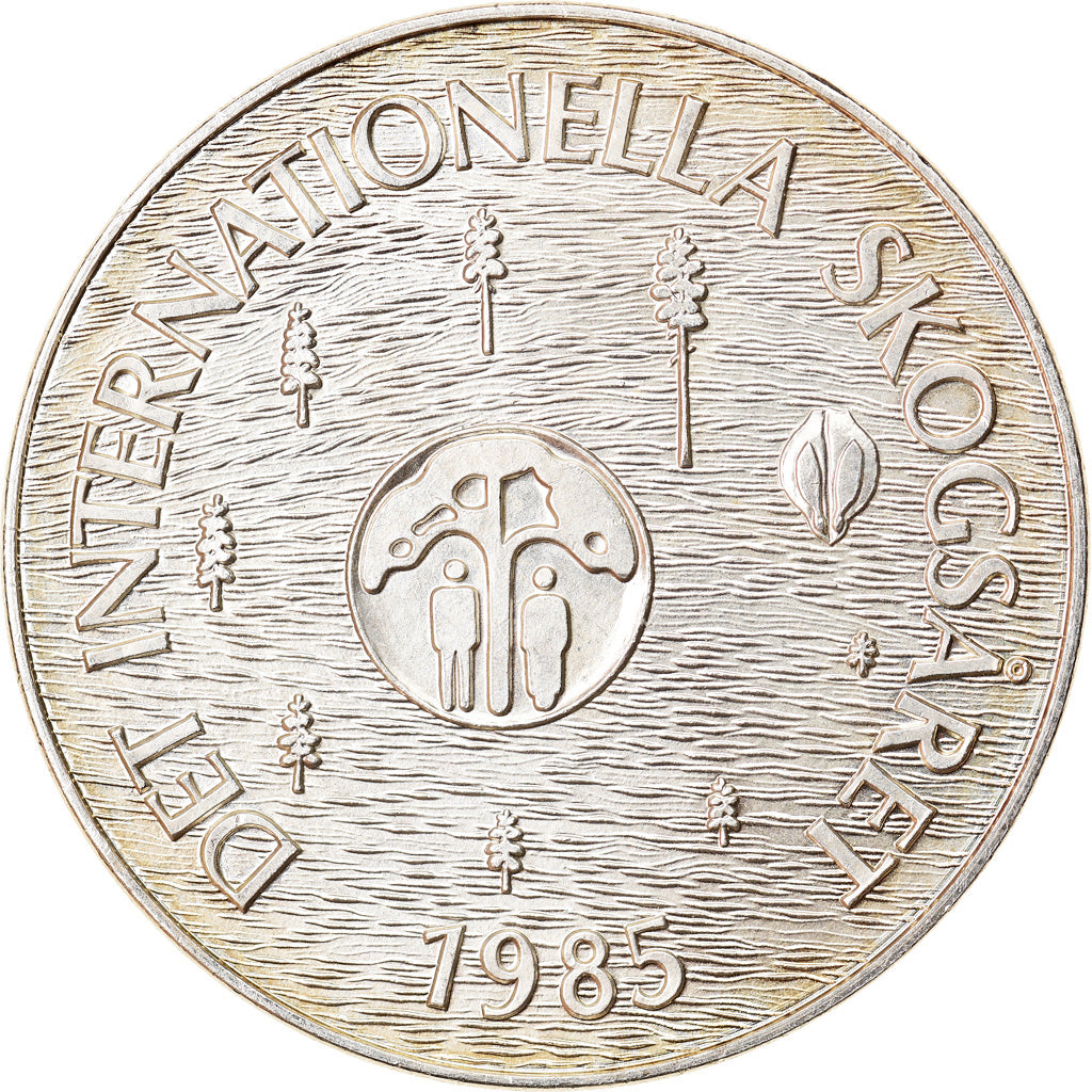 Coin, Sweden, Carl XVI Gustaf, 100 Kronor, 1985, MS(65-70), Silver, KM:866