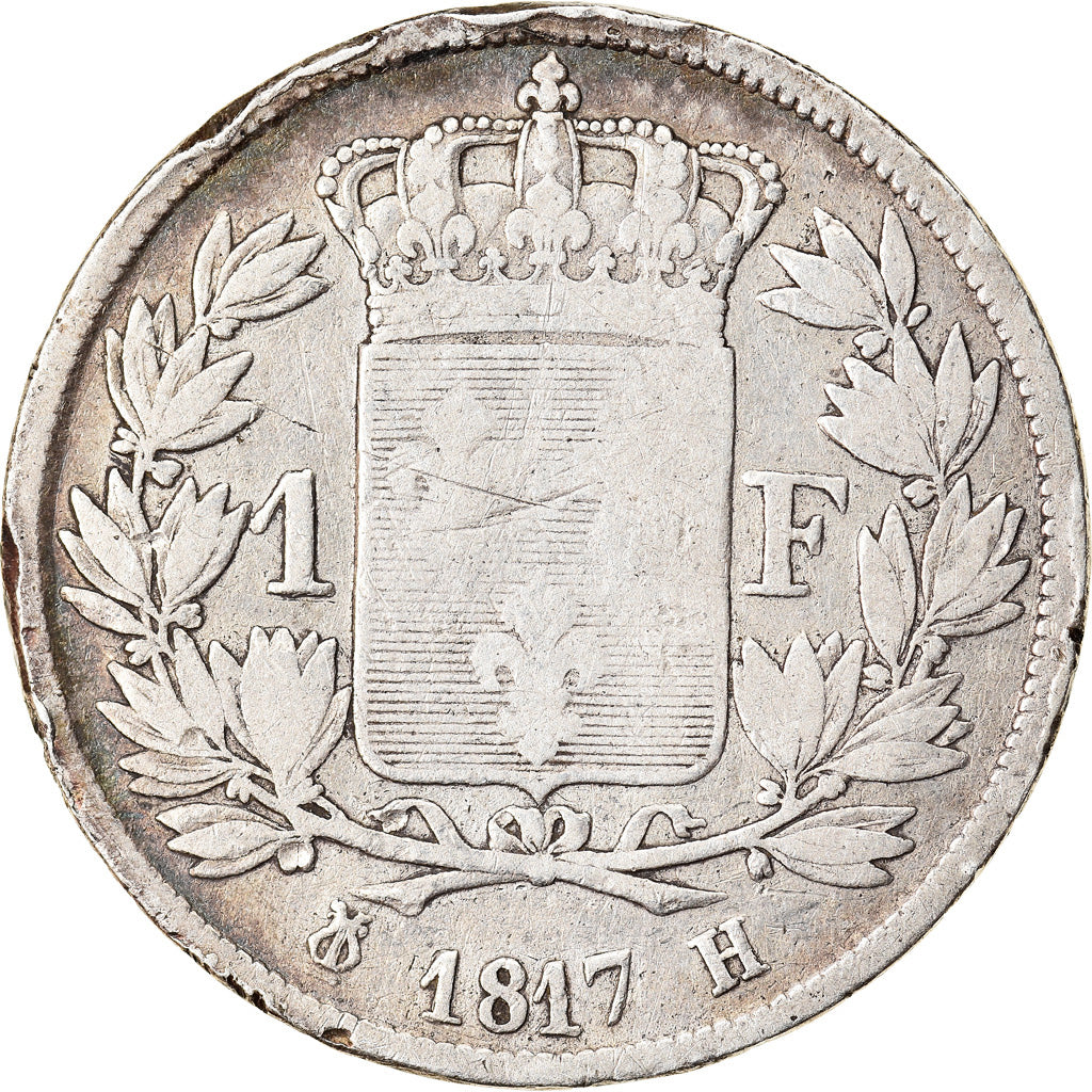 Monnaie, France, Louis XVIII, Louis XVIII, 1 Franc, 1817, La Rochelle, TB